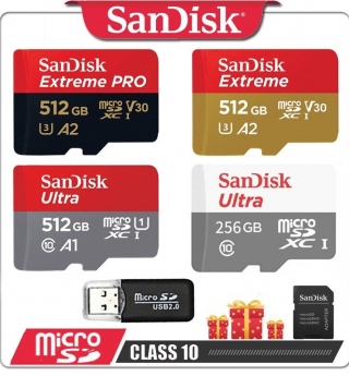 Memory card for gopro