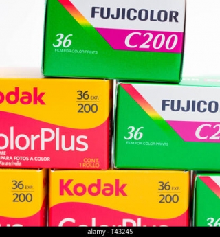 35mm film Kodak and fujifilm